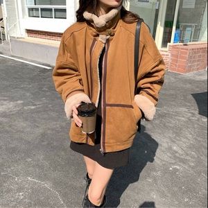 YesStyle tan zip jacket